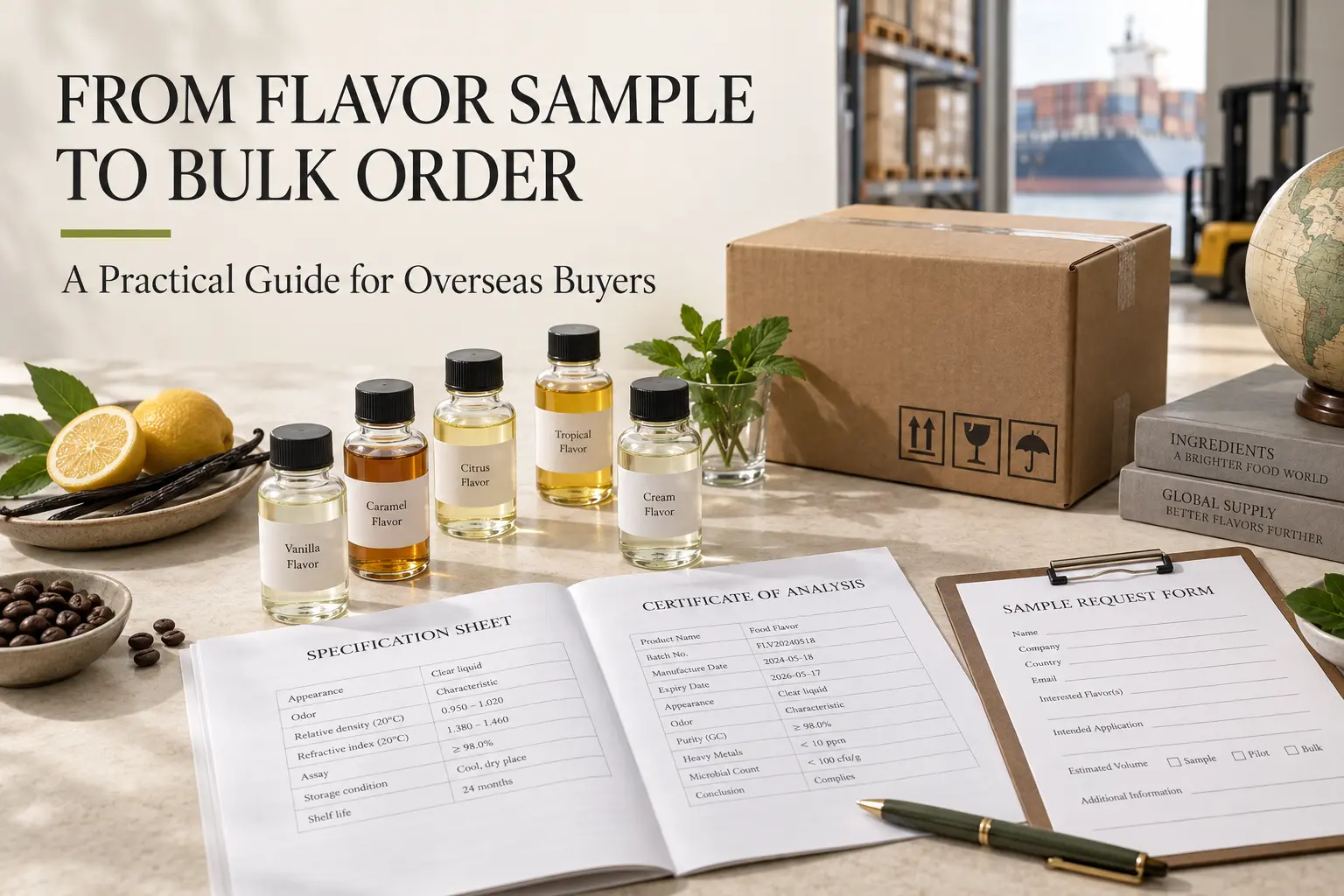 DW Flavor sample bottles and packaged order for overseas buyers